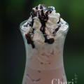 Almond Roca Milkshake - Ice Cream, Half & Half, Chocolate Milk, Torani Almond Roca Syrup, Whipped Cream, Chocolate Syrup