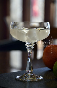 Make sure your martini glass or coupe is well chilled and your liquids are equally ice cold before straining into the glass.