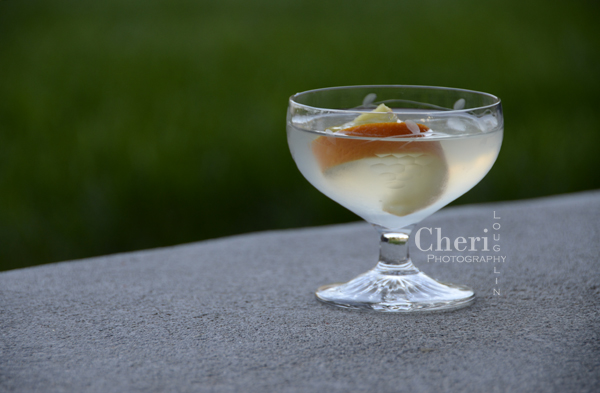 White Peach Sangria Martini - Barefoot Moscato Wine, Peach Vodka, Premium Orange Liqueur