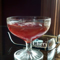 Dark Cherry Manhattan Cocktail - Rittenhouse Rye, Lillet Blanc, Heering Cherry Liqueur, Angostura Bitters, Orange Twist Garnish