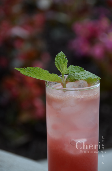 Raspberry Watermelon Mojito - Shellback Silver Rum, Watermelon, Raspberries, Lime, Mint, Simple Syrup, Club Soda or Champagne