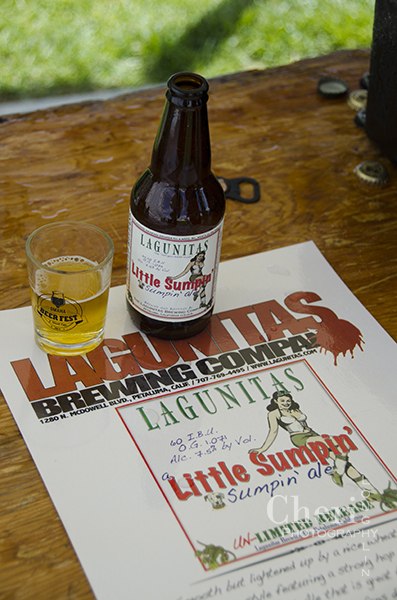 Lagunitas Brewing Co – Petaluma, California Little Sumpin' Sumpin', American Pale Wheat Ale, 7.5% Golden color with a bit of sunshine misting the glass. This is a nice refreshing summer beer with delicate, smooth rather than bitter finish. Great for wheat and IPA fans.