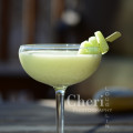 Honeydew Me Daiquiri – recipe by Cheri Loughlin, The Intoxicologist 2 ounces Shellback Silver Rum 1 cup fresh Honeydew Melon – cut small chunks 1 ounce fresh Lime Juice 1-3/4 ounce Cream of Coconut 1 cup Crushed Ice Honeydew Slices Garnish