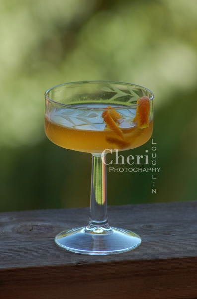 Brainstorm 2 ounces Irish Whiskey 1 ounce Sweet Vermouth 1/4 ounce Benedictine Orange Twist Garnish