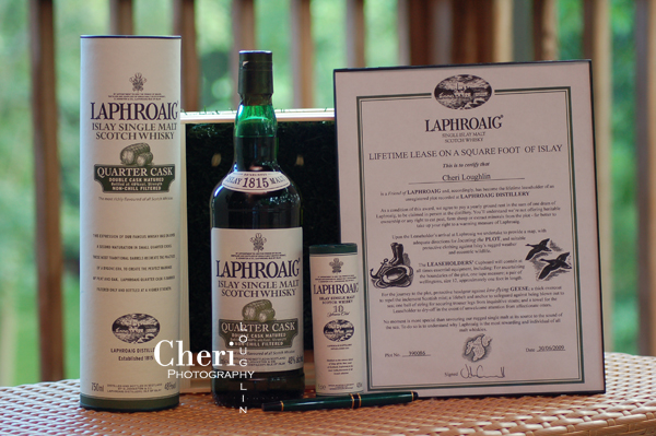 Laphroaig Quarter Cask tasting: The smoke comes across just right, lighting a hazy fireplace tickle deep in the throat. It reminds me of Lauren Bacall with her class and character.  Laphroaig warms for the long haul; deep, honorable, worthy of ones judicious attention to the complexity of the spirit, yet willing to disentangle the soul for an evening of leisure. ~ The Intoxicologist