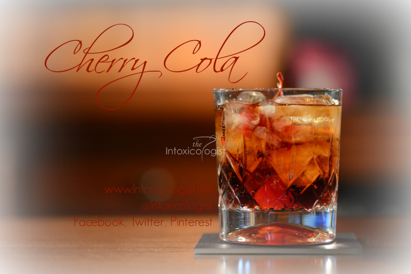 This Cherry Cola with amaretto and cherry brandy is a more sophisticated version of the ordinary, yet very popular, Cherry Coke®. Could also use Dr Pepper®.