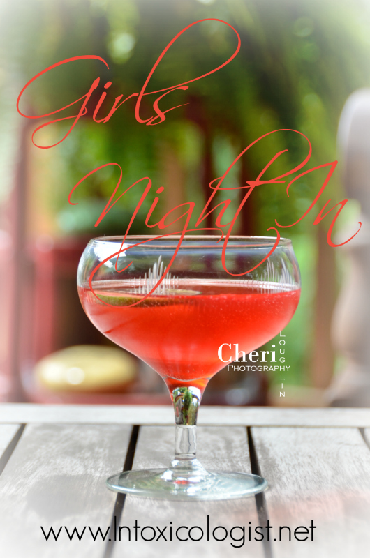 This Girls Night In cocktail is luscious, fun and fruity. The delicious fizzy strawberry flavor complements the fun flavor of Pink Moscato still wine. Dress the drink with a fresh strawberry or go all in with white or dark chocolate covered strawberries.
