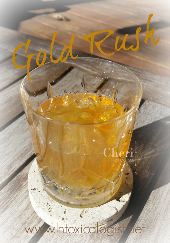When I ran across the Gold Rush cocktail recipe it sounded so good I wanted to make it right then and there on the spot, but I was out of honey. Honey bourbon liqueur makes the perfect substitution!