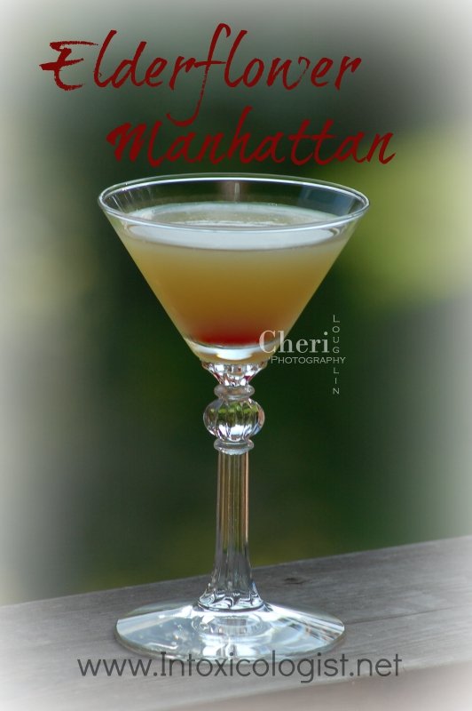 Elderflower Manhattan: September is National Bourbon Month. You know what to do.