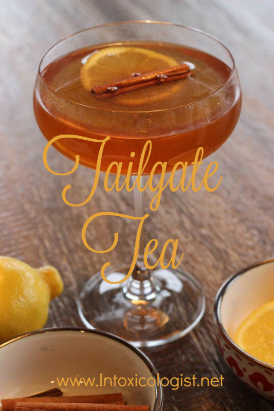 Tailgate Tea: One of 8 seasonal cocktail recipes to add inner warmth to your fall happy hour.