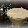 Coconut Macaroon Cocktail: recipe yields a lightly sweetened, creamy smooth and frothy drink.
