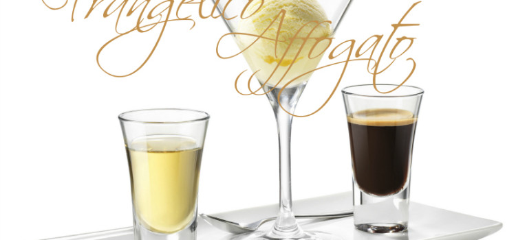The Frangelico Affogato ice cream dessert is not only elegant, but delicious. Only three ingredients and you're ready for dessert.
