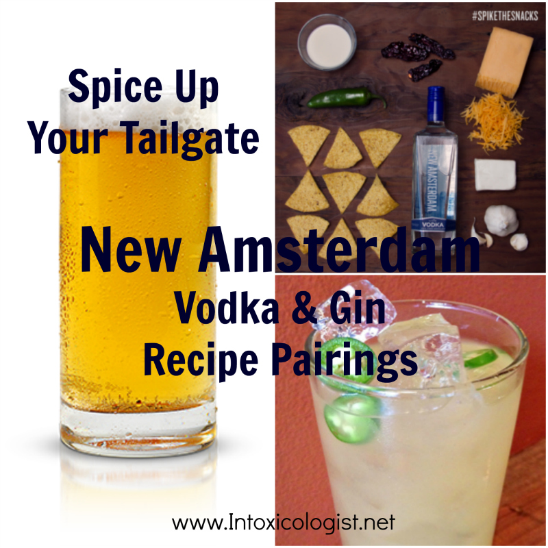 New Amsterdam Vodka kicks the tailgate game plan up a notch with their version of Vodka Nacho Cheese, a Beer-Tail and the spicy Highball’s Paradise. Yep. It had to be done.