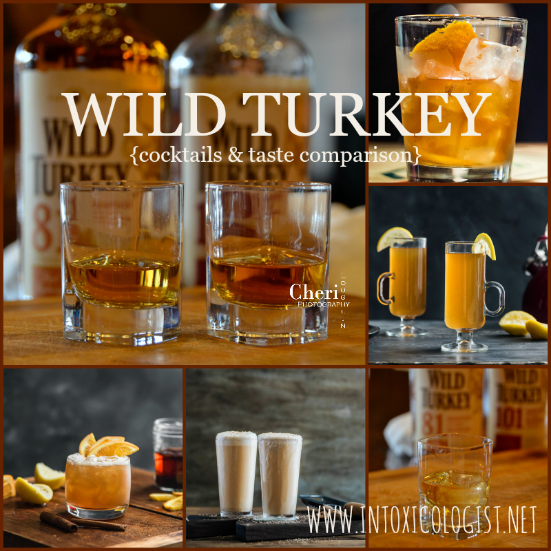 Wild Turkey 81 and 101 bourbons taste comparison and holiday cocktails