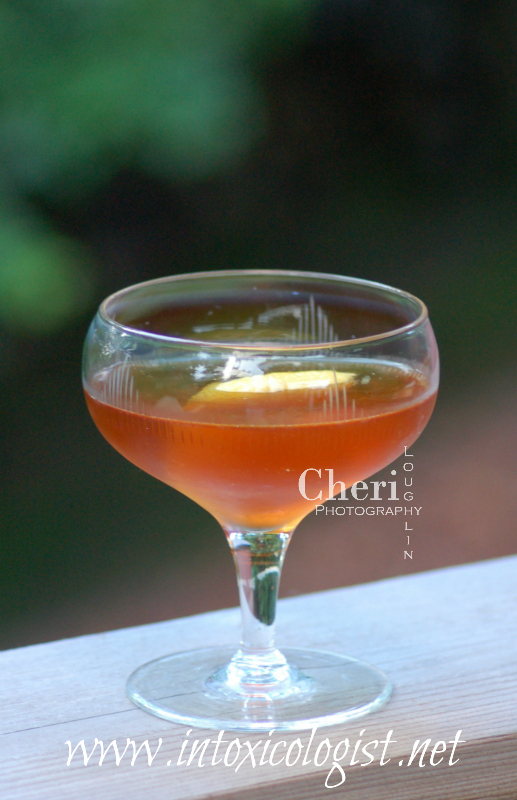 The Hanky Panky classic cocktail is sometimes referred to as a variation of a Sweet Martini which uses a 3:1 ration of gin and sweet vermouth with orange bitters. The Hanky Panky includes Fernet Branca for a lightly bittersweet concoction.