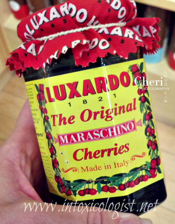 Luxardo cherries are dime size or smaller. Their skin is firm and they are slightly chewy. The syrup is thick and rich with flavor, but not sickly sweet. 