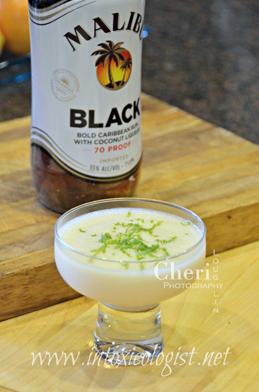 Malibu Black and Coconut Lime Frost Drink - refreshing and bursting with fresh citrus and coconut.