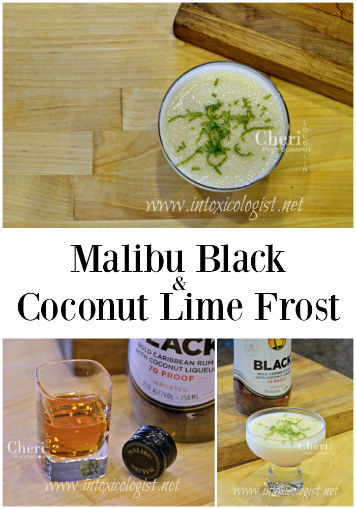 Malibu Black and Coconut Lime Frost Drink - refreshing and bursting with fresh citrus and coconut.