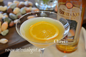 The Siesta Key Spiced Rum Citrus Daiquiri is fruit and spice forward with a splash of citrus zing balancing the lilting spice of the rum.