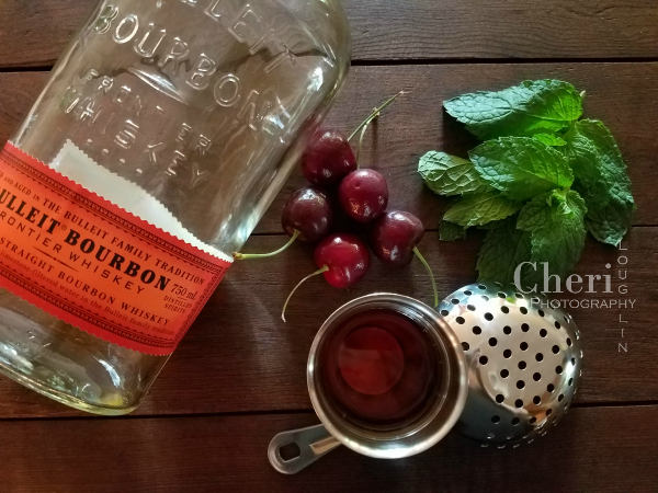 Bulleit Bourbon review with Cherry Smash cocktail perfect for summer sipping!