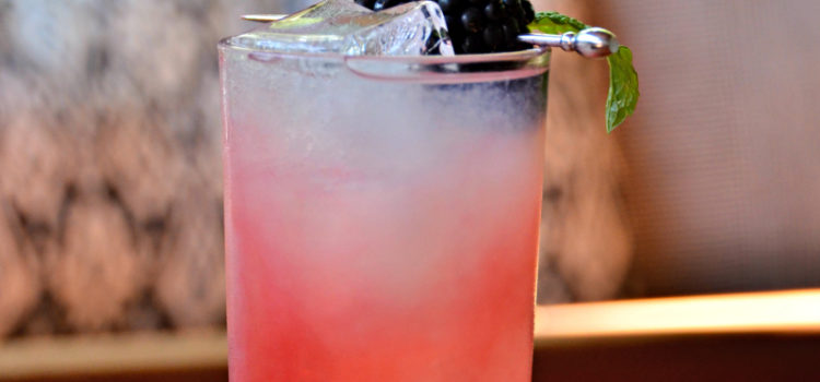 Blackberry Smash with the one of a kind Brockmans Gin with blackberry and blueberry botanicals.