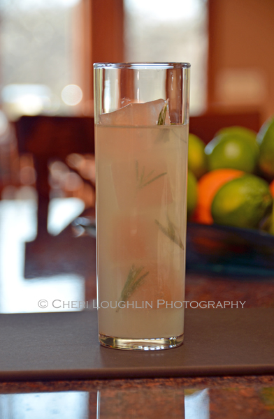 Camarena Rosemary Lemonade with Rosemary Infused Ice