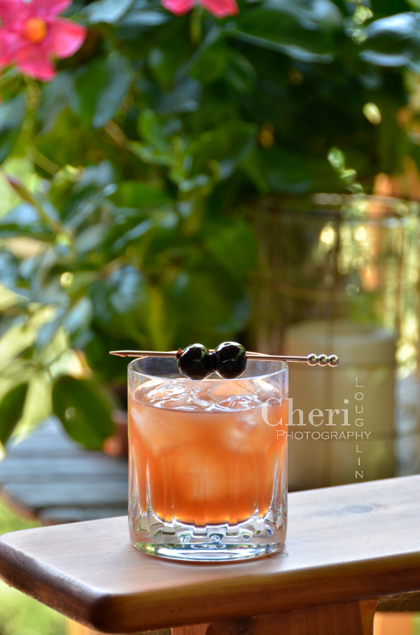 Cherry Vanilla Sour inspired by the Whiskey Sour. Recipe includes George Dickel Tennessee Whisky, Vanilla and Cherry liqueurs, Lemon and Bitters. 