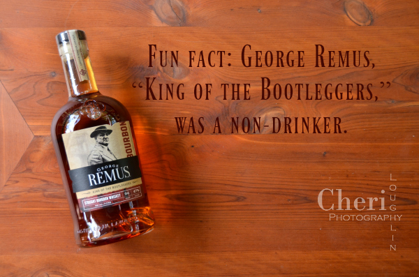 George Remus Bourbon is a high-rye blend whiskey, aged for a minimum of four years in American White Oak barrels. The name is inspired by George Remus, dubbed the “King of the Bootleggers.”