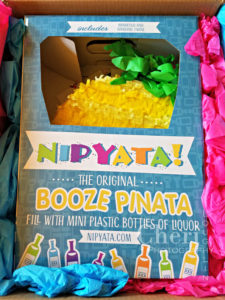 The Nipyata is a boozy pinata filled with mini liquor bottles and candy. Buy one or make your own. Nipyata Review.