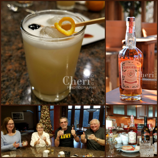 The J. Rieger Whiskey Genessee St. Sour with amaretto and orange bitters is light and refreshing with just the right touch of sweetness.