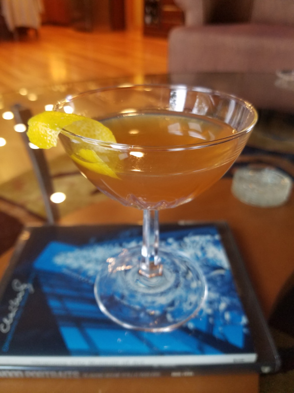 Winter Ginger Lemon Drop Cocktail